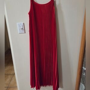 Sam Edelman Hammered Satin Plissé Dress